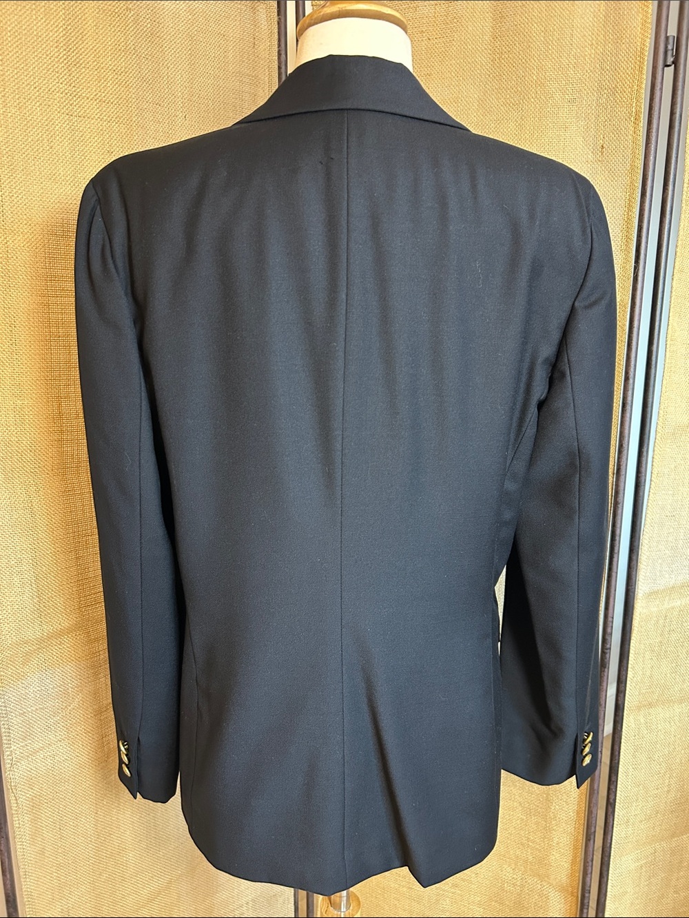 Vintage Brooks Brothers Preppy Wool double breasted blazer Navy women’s 12 - Picture 6 of 16